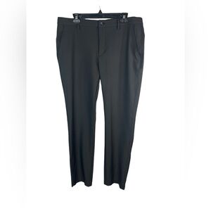 Greg Norman black flat‎ front chino golf pants size 36x32